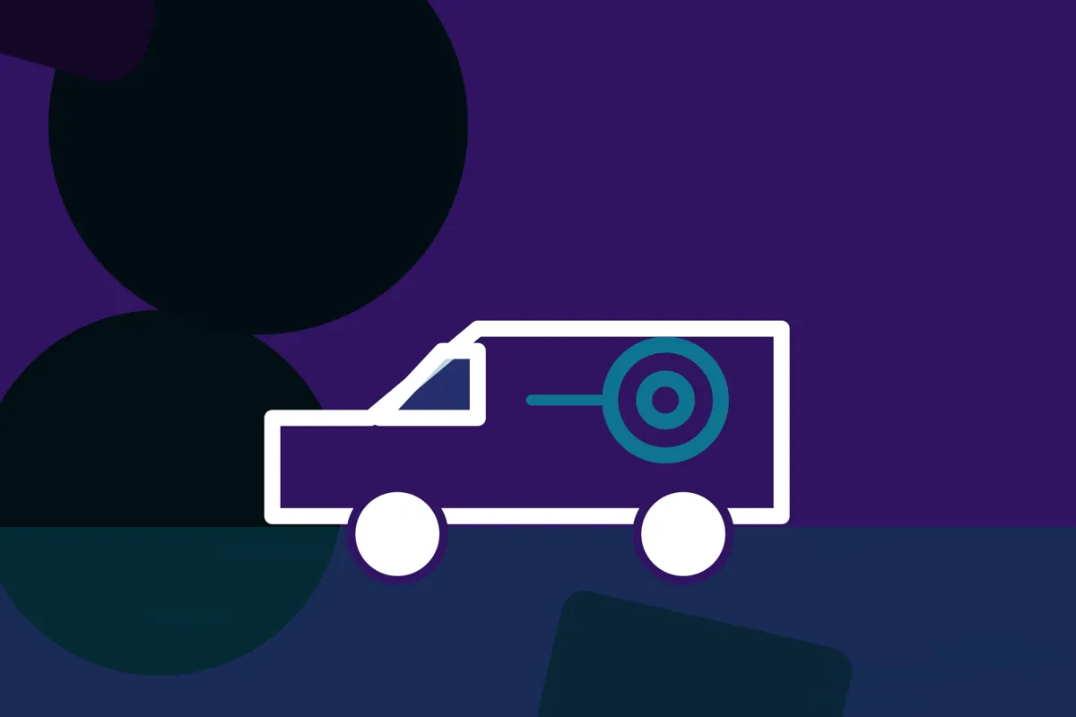 Illustration of a service van